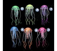 BSGP Lot de 6 méduses lumineuses pour décoration d'aquarium