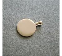 BSGUZ Lot de 50 breloques rondes en acier inoxydable poli miroir, 3 couleurs, tailles 10-30 mm, pour la fabrication de bijoux et de colliers, or rose, 25 mm