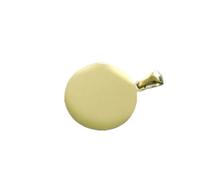 BSGUZ Lot de 50 breloques rondes en acier inoxydable poli miroir, 3 couleurs, tailles 10-30 mm, pour la fabrication de bijoux et de colliers, couleur or, 25 mm