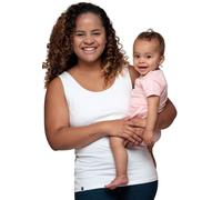 Bshirt Débardeur d'allaitement en coton bio, blanc, 38