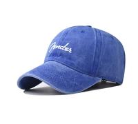 Bshouldkn Casquette de baseball brodée de personnalité classique vintage en coton casquette de baseball neutre casquette d'extérieur, bleu 2, L