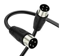 BSHTU Câble adaptateur DIN mâle à 4 broches DIN mâle à 4 broches pour haut-parleur, compatible avec enregistreur vidéo numérique DVR et connecteurs audio DIN (1,5 mètre)