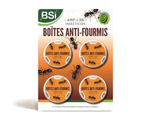 BSI - 4 Boîtes Anti-Fourmis - Pièges Pour La Maison Et Les Abords - Très Appétant, Aucune