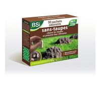 BSI - 50 Sachets - Granulés Anti Taupes - 100% Naturel - Jusqu'à 4 Mois - Préventif Et Curatif - Pour100m² De Surface