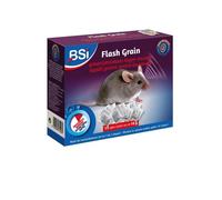 BSI - Anti-rats et souris 150g - Efficacité radicale - Flash Grain - 15 sachets d'avoine de 10g prêt à l'emploi