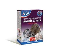 BSI - Anti Rats Et Souris - 150g - Grains - Efficacité Rapide - Radicale - Brodi-Kill Grain - 6x25g - Dernière Génération - pour Et Autour De La Maison - Prêt A l'emploi