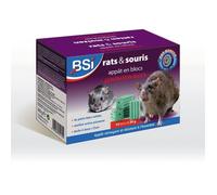 BSI - Anti-rats et souris 300g -Efficacité radicale - Generation Block - 15 blocks de 20g - Adapté zones très humides