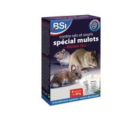 BSI - Anti-rats, souris et mulots 150g - Efficacité radicale - Avoine attrayante - 6 sachets céréales de 25g - Haute qualité