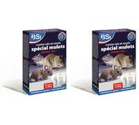BSI - Anti Rats - Souris Et Mulots - 150g - Grains - Efficacité Radicale - Avoine Attrayante - 6 x 25g - Prêt A l'emploi - Haute Qualité - Autour comme pour La Maison, Violet (Lot de 2)