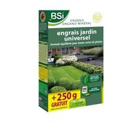 BSI - Engrais Bio - Universel - Végétaux Multiples - Gazon, Potager, Fleurs Et Autres - Action Longue Durée - 1,25Kg - 12,5m²