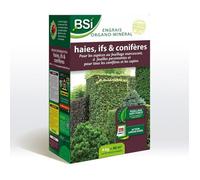 Bsi - Engrais Organo-Minéral - Bio - Haies, Ifs, Conifères - Pour Feuillages Persistants Et Conifères - Longue Durée - 4kg - 40m²