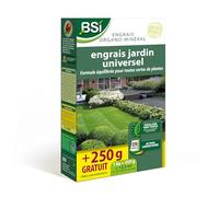 BSI - Engrais Bio - Universel - Végétaux Multiples - Gazon, Potager, Fleurs Et Autres - Action Longue Durée - 1,25Kg - 12,5m²