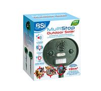 BSI - Multistop - Répulsif Ultrasons Et Flash - pour Lutter Contre Les Animaux Nuisibles - Couvre Une Surface Extérieure Jusqu'à 150m² - Adapté Aux Chiens Chats Gibier Ou Volatiles - Energie Solaire
