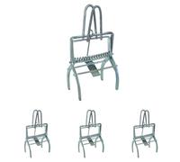 BSI - Piège A Taupes - Handy - Haute Qualité - Métal Galvanisé - Efficacité Supérieure - Facile A Installer - Ressort Puissant Et Rapide, Gris (Lot de 4)