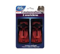 BSI - Pièges A Souris - Tapettes - en Plastique - Réutilisables - Lot De 2 - pour La Maison comme Autour