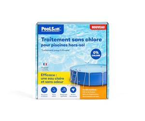 BSI - PooLSan - Spécial Piscine Hors-Sol - Solution sans Chlore - pour Une Désinfection Totale - Jusqu'à 6 Mois - Elaboré en Europe