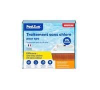 BSI - PooLSan - Spécial Spa - Solution sans Chlore - pour Une Désinfection Totale - Jusqu'à 4 A 6 Mois - Elaboré en Europe