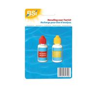 BSI - Recharge Pour Testeur pH Et Chlore - Permet De Mesurer Le pH Comme Chlore - S'utilise En Piscine Ou spa