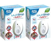 BSI - Répulsif Ultrasons - Contre Les Insectes Et Rongeurs - Couvre Une Surface Intérieure Jusqu'à 30m² - Adapté Aux Moustiques Tigres, Blanc (Lot de 2)