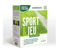 BSI - Semences de Gazon - Sport & Jeu - Avec Enrobage Protecteur - Haute qualité - jusqu'à 125 m² - 2,5Kg, Beige