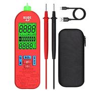 BSIDE A2 Mini Multimètre Numérique Multimètre Automatique Rechargeable 6000 Comptes Fonction VFD Testeur de Courant Tesnsion Résistance Capacité Diode Hz Détecteur de Tension Électrique avec Étui