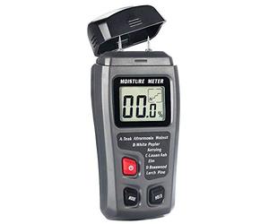 Bside EMT01 Digital Wood Moisture Metre Handheld 2 Pins Timber Lumber Damp Humidity Detector Tester with Large LCD Display