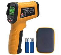 BSIDE H3 Thermomètre Infrarouge Haute Température -58℉~2552℉(-50℃~1400℃) 50:1, Pyromètre avec LCD Couleur Mémoire Pistolet de Température Laser Sans Contact pour HVAC Industrie Four Forge Fonte Pizza