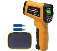 BSIDE H3 Thermomètre Numérique Industriel -58℉~2552℉(-50℃~1400℃) Thermometre Infrarouge Professionnel 50:1 avec Alarme LCD Couleur Mémoire Pistolet Laser Température pour Four Forge Frigo BBQ Pizza