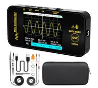 BSIDE Mini Oscilloscope Numérique de Poche 10MHz Bande Passante 48MSa/s Échantillonnage Oscilloscope Portable Rechargeable Ultra Mince avec 3,2 Pouces Écran Couleur pour Automobile Audio Électronique