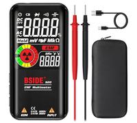 BSIDE Multimètre numérique intelligent à Plage automatique 9999 comptes Détecteur EMF Rechargeable Testeur Rayonnement électromagnétique Mesure de Capacité Résistance Diode Tension Courant