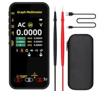 BSIDE Multimètre numérique portable 20 000 mots mV Voltmètre rechargeable Écran TFT 3,2" Multimètre compact avec mode d'enregistrement Mesure la résistance Capacité Diode Max Min Ave Calcul