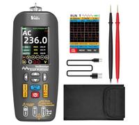 BSIDE O1 Multimètre Numérique TRMS à Oscilloscope Portable Détecteur de Tension 3 en 1 Écran Couleur 10Mhz Transfert de Données Mini Oscilloscope Rechargeable pour Audio DIY Automobile Électronique