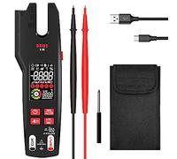 BSIDE Pince Ampèremétrique AC/DC 600A Multimètre Automatique TRMS avec Thermomètre IR et VFD 9999 Comptes Mesure Tension et Courant En Même Temps Testeur Électrique Ouverte avec Batterie Rechargeable