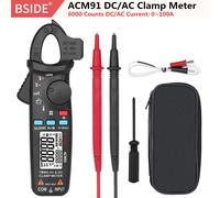 Bside-Pince Ampèremétrique Numérique Professionnelle,Courant Ac,Dc,Réparation De Voiture Automatique,Multimètre Trms,Vérification En Direct,Ncv Hz,Puzzles Itor,Testeur De Corps - Type Acm91 Black