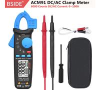 Bside-Pince Ampèremétrique Numérique Professionnelle,Courant Ac,Dc,Réparation De Voiture Automatique,Multimètre Trms,Vérification En Direct,Ncv Hz,Puzzles Itor,Testeur De Corps - Type Acm91 Blue