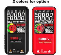 BSIDE S11 Multimètre intelligent 9999 comptes Affichage numérique LCD Rechargeable Multimètre universel AC/DC Voltmètre Ohmmètre Test Résistance Capacitance Fréquence Diode Continuité NCV Live Line av