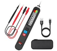 BSIDE S40X Testeur de tension numérique multimter rechargeable, mode intelligent pour continuité de résistance AC DC Votlage, fréquence VFC, diode fréquence capacitance mètre unipolaire testeur de