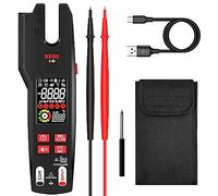 BSIDE U6 Testeur Électrique avec Thermomètre Infrarouge Pince Ampèremétrique Ouverte AC DC 600A LCD Couleur 9999 Comptes VFC Multimètre Numérique Intelligent avec Batterie Rechargeable et Étui