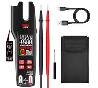 BSIDE U6X Testeur Électrique Pince Ampèremétrique Ouverte AC DC 600A avec Thermomètre IR Amélioré 12:1 LCD Couleur 9999 Comptes VFC Multimètre Numérique Intelligent TRMS avec Batterie Rechargeable