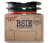 BSIE Typewriters - Ruban pour machine à écrire Adler - Pack Double - 1× Noir + 1× Noir et Rouge - Compatible avec Tippa, Gabriele 2000, Junior - GR1 / DIN 2103 / DIN 32755 - Testé à Nice, France