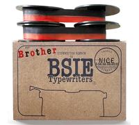 BSIE Typewriters - Ruban pour machine à écrire Brother Noir et Rouge - Pack Double - Compatible avec Deluxe 750, Deluxe 1350, Charger 11, Activator 845, Echelon - GR9 - Testé à Nice, France
