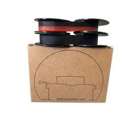BSIE Typewriters - Ruban pour machine à écrire Optima - Pack Double - 1× Noir + 1× Noir et Rouge - Compatible avec Elite 3, Elite 33, Super, M12 - GR1 / DIN 2103 / DIN 32755 - Testé à Nice, France