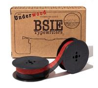 BSIE Typewriters - Ruban pour machine à écrire Underwood Noir et Rouge - Compatible avec No. 5, Champion, Universal, Touch-Master, Leader - GR9 - Testé à Nice, France