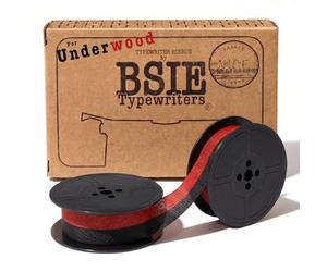 BSIE Typewriters - Ruban pour machine à écrire Underwood Noir et Rouge - Compatible avec No. 5, Champion, Universal, Touch-Master, Leader - GR9 - Testé à Nice, France