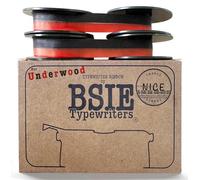 BSIE Typewriters - Ruban pour machine à écrire Underwood Noir et Rouge - Pack Double - Compatible avec No. 5, Champion, Universal, Touch-Master, Leader - GR9 - Testé à Nice, France