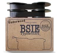 BSIE Typewriters - Ruban pour machine à écrire Underwood Noir - Pack Double - Compatible avec No. 5, Champion, Universal, Touch-Master, Leader - GR9 - Testé à Nice, France