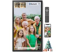 BSIMB Cadre Photo numérique WiFi Extra Large de 21,5 Pouces, Cadre Photo numérique FHD 64 Go, Haut-Parleur Bluetooth, écran Tactile, télécommande, Partage Facile des Photos/vidéos Via