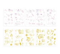 BSITSSS 10 Feuilles Tatouages Temporaires Mariage, EVJF Faux Tatouage, Team Bride Tatouage Ephemere pour Fête Enterrement De Vie De Jeune Fille Accessoire Decorations Mariage