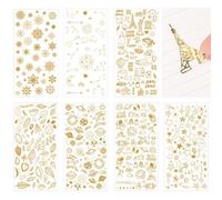 BSITSSS 14 Feuilles Scrapbooking Autocollant, Voyage Espace Planète Stickers Scrapbooking, Doré Étoiles Astronautes Fusées Stickers pour Scrapbook Journaling Album Photo Voyage Vacances