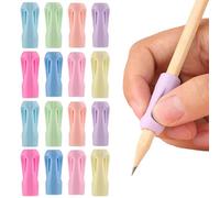 BSITSSS 16 Pièces Guide Doigts, Silicone Ergonomique Aide Ecriture, Pencil Grip Crayon Outils de Correction de Posture pour Apprendre a Ecrire Cadeau de Rentrée Scolaire